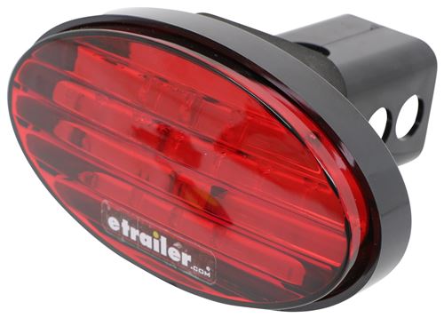 Oval Led Brake Light Trailer Hitch Receiver Cover Pilot