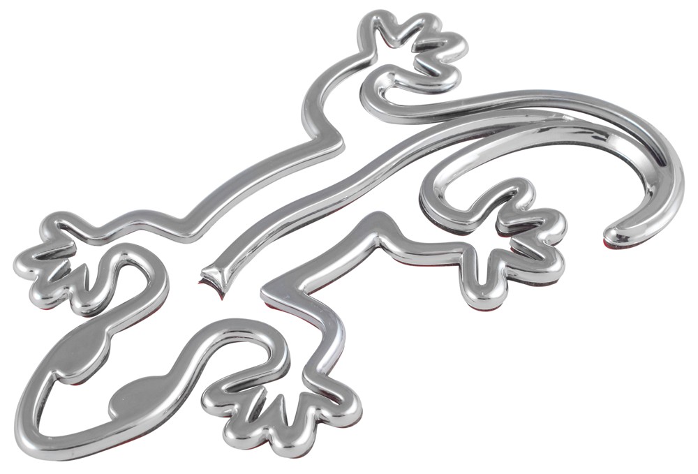 Gecko 3D-CALS 3-D Chrome Plated Plastic Emblem