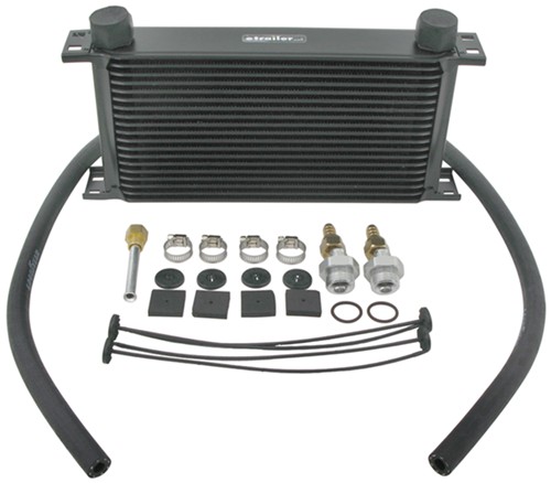 Derale 19-Row Stacked-Plate Transmission Cooler Kit, -6 AN ... Derale 19-Row Stacked-Plate Transmission Cooler Kit, -6 AN ...