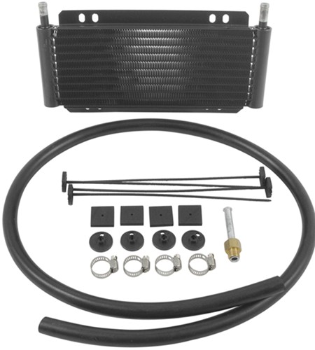 Derale Series 8000 Plate Fin Transmission Cooler Kit W Barb