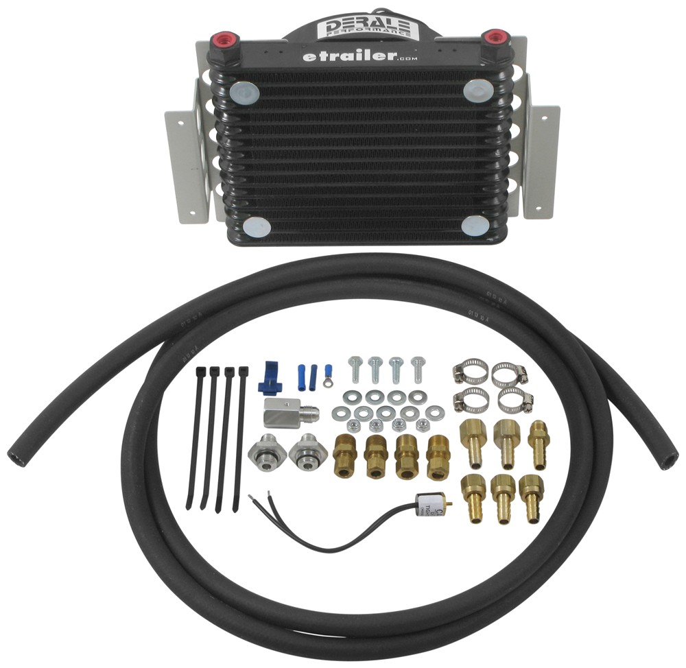 Derale Atomic-Cool Remote Transmission Cooler Kit w/ Fan, -6 AN Inlets - Class V Derale Transmission Coolers D13950