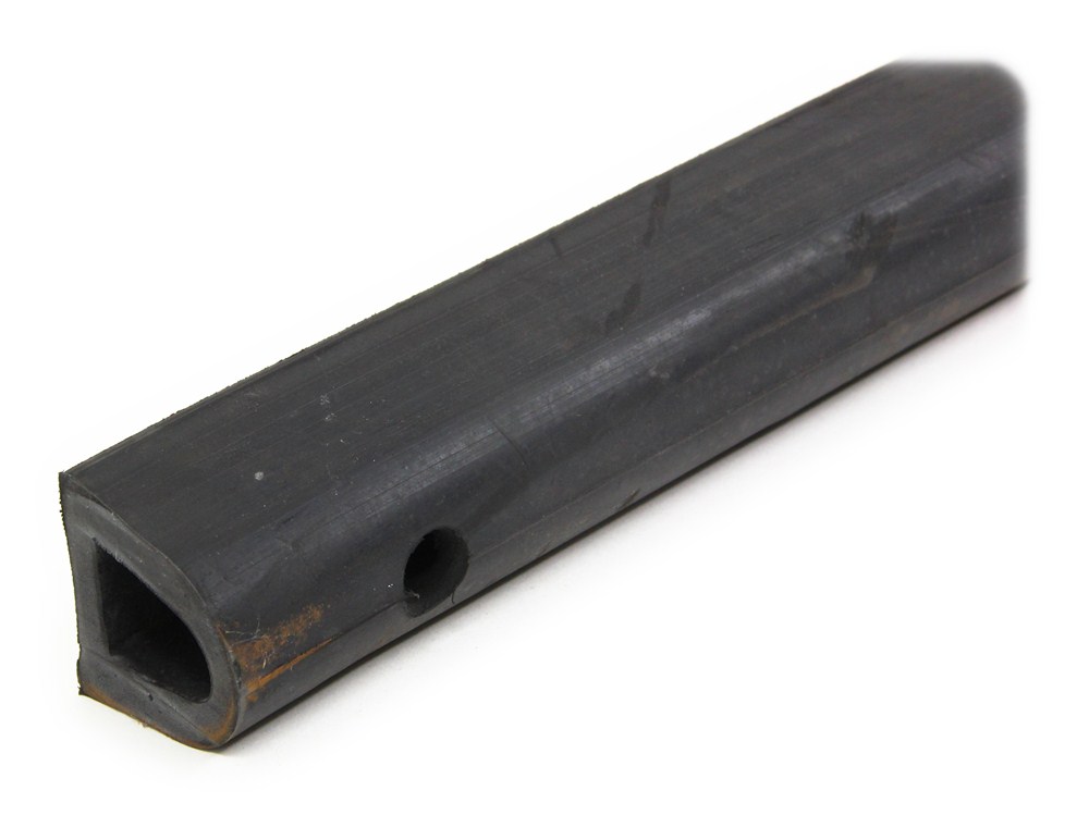 Pre Drilled Round Rubber Trailer Bumper 96 Long X 2 1 16 Wide