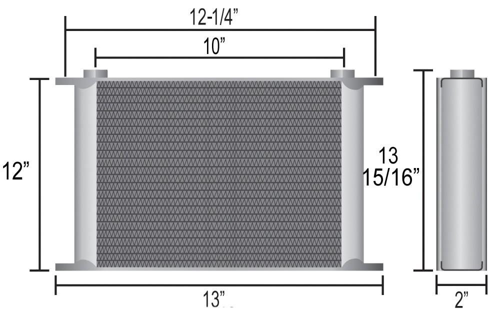 Derale 54010 40 Row Core Stacked Plate Cooler Kit