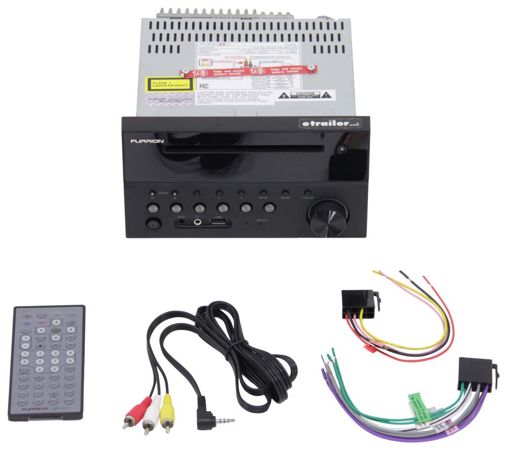 Furrion RV Stereo Single DIN AUX/USB Bluetooth, NFC 160W 2 Zone