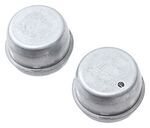 Dexter Grease Caps with 1.99" OD - Fits 7" and 10" Hubs - Zinc-Plated Steel - Qty 2
