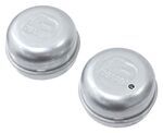 Dexter Grease Caps with 2.446" OD - Fits 12" x 2" Hubs - Zinc-Plated Steel - Qty 2
