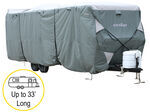 etrailer RV Cover for Travel Trailers up to 33' Long - Gray