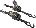 Erickson Re-Tractable Ratchet Straps w/ Push Button Releases - 1" x 10' - 400 lbs - Qty 2
