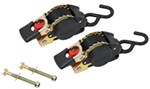 Erickson Re-Tractable Ratchet Straps w Push Buttons - Bolt On - 1" x 9' - 400 lbs - Qty 2