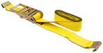 Erickson Heavy Duty Ratchet Tie-Down Straps - Flat Hooks - 4" x 30' - 5,400 lbs - Qty 2