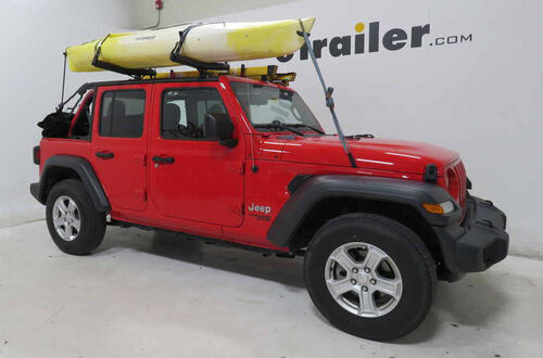 Exposed Racks Roof Rack for Jeep JL Soft Top - Square Bars - Steel - Black  Exposed Racks Roof Rack ER74FR