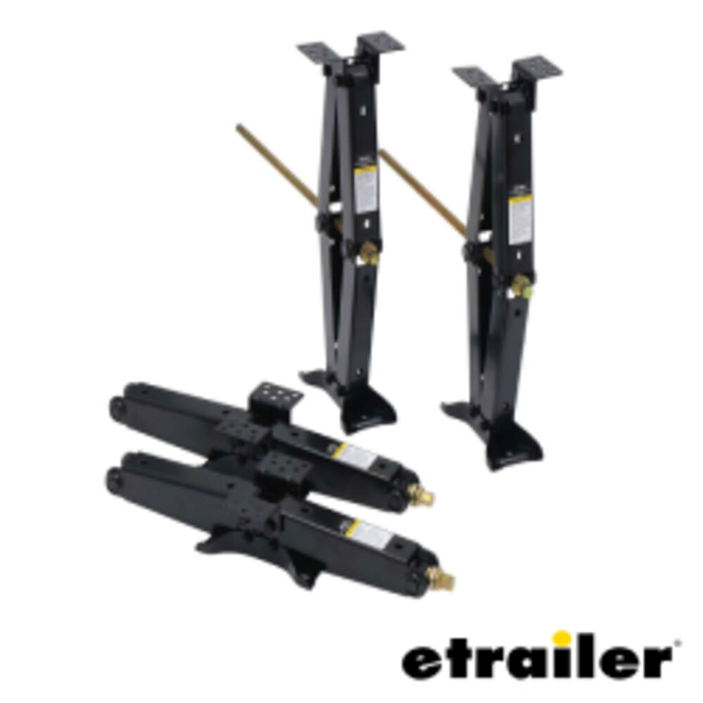 etrailer Scissor Stabilizer Jacks w/ Handle and Drill Adapter.