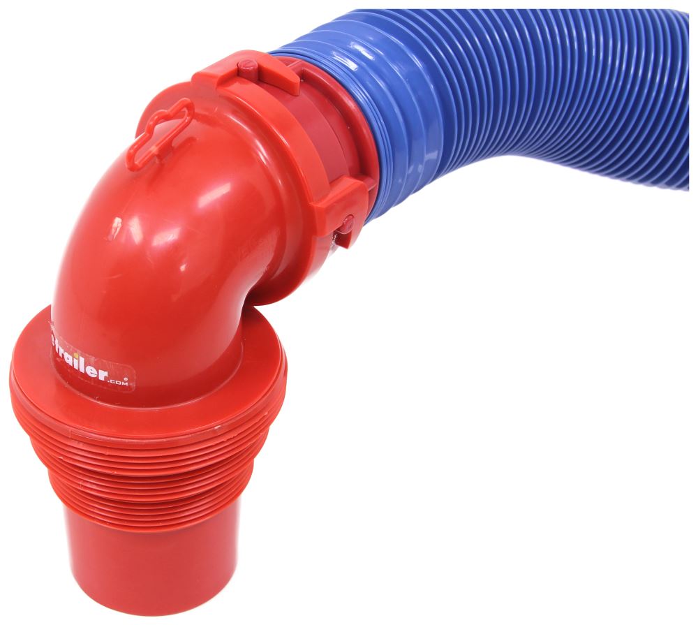 EZ Coupler 4-in-1 Threaded RV Sewer Adapter with 90-Degree Elbow