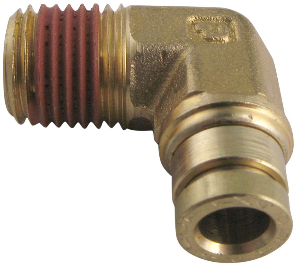 Firestone elbow connector for quot tubing npt male