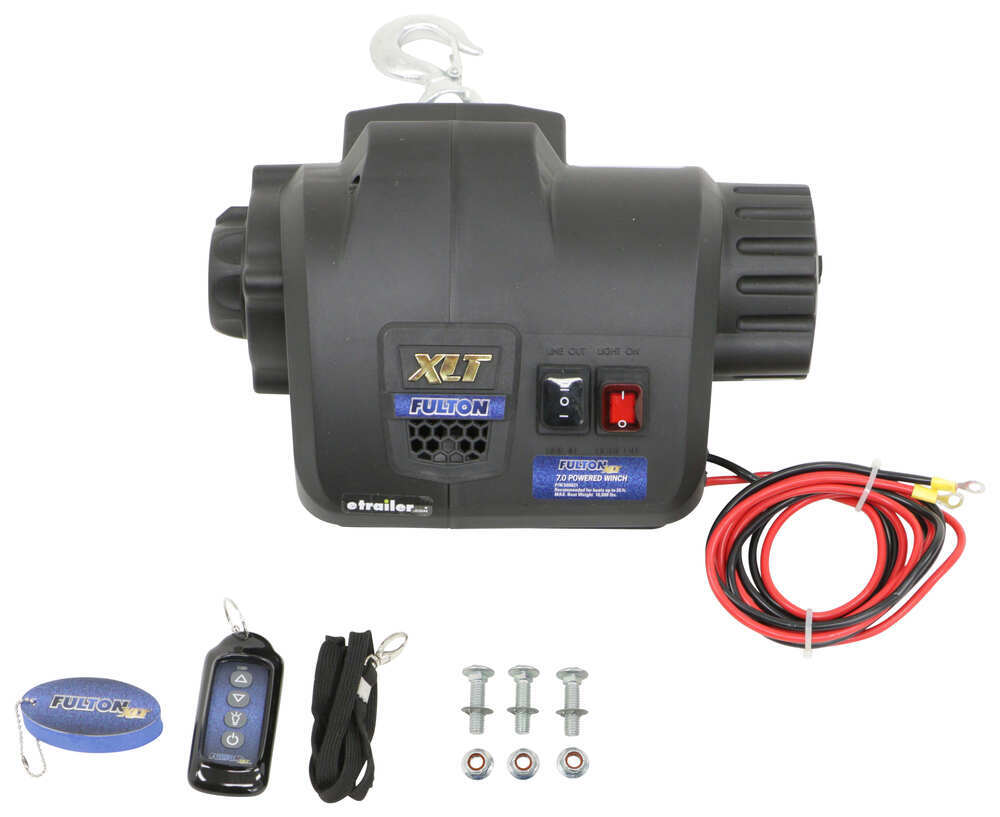 Fulton XLT Powered Winch with Rugged Strap - 7,000 lbs Fulton Trailer Winch F500620