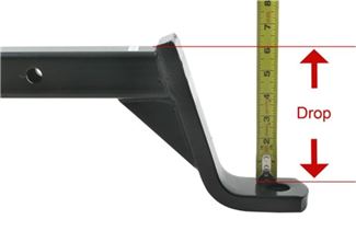 Measuring drop hitch drop
