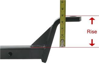 Measuring Drop Hitch Rise