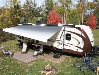 Camper Trailer with Solar Panels