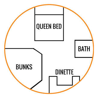Travel Trailer Circle - Floor Layout
