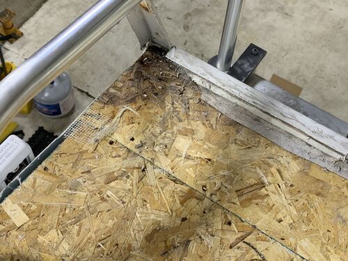 Water Damage on RV Roof Plywood