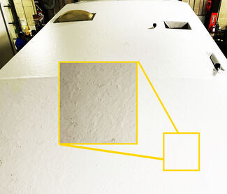 Wrinkled RV Roof Membrane