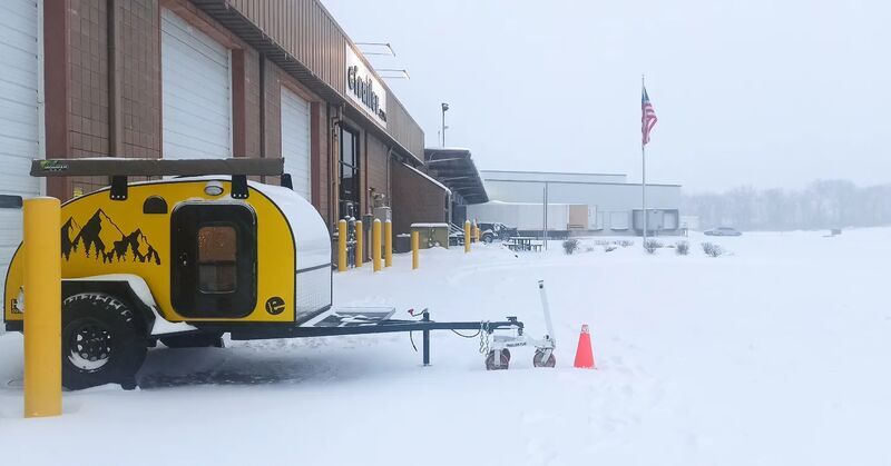 Hyk trailer in parking lot during the day