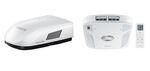 Fogatti InstaCool Ultra RV AC w/ Air Distribution Box, Remote, Heat Pump - 16,000 Btu - White - R32