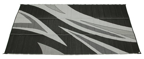 Faulkner Rv Mat Summer Waves Black And White 8 X 20 Patio Accessories Fr46341 Mat Faulkner