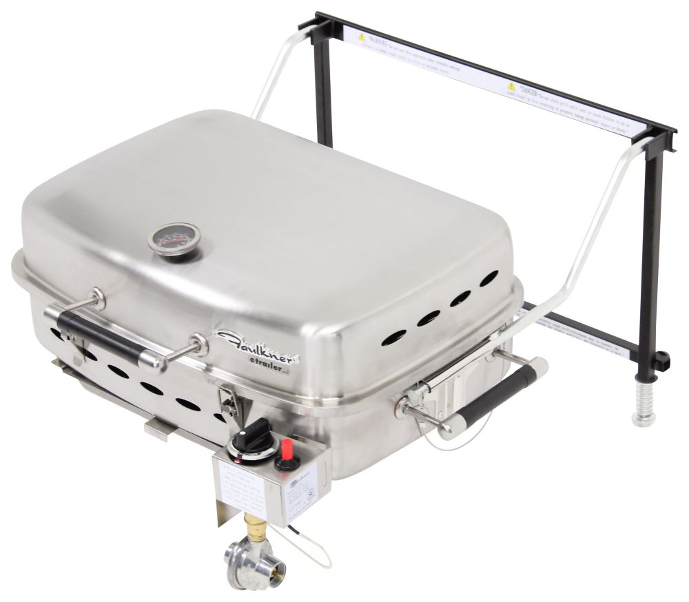 Faulkner BBQ Grill RV Mount or Freestanding Propane Stainless