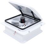 Furrion RV Roof Vent w/ 12V Fan - Manual Lift - White