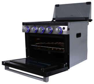 RV Griddle Combo Outdoor Propane Flat Top Grill - RecPro