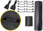 Revive RV Cabinet Kit w/ Sequoia Handles - 75' Roll - Matte Black Vinyl and Handles