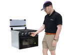 Greystone Propane RV Range - 3 Burners - 21-5/16" Tall - Black