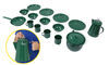 GSI Outdoors Pioneer camping dinnerware and cookware set.