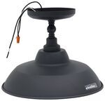 Gustafson 12V RV LED Ceiling Light w/ Light Shade - 8" Tall - Matte Black