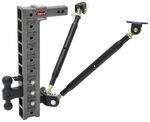 Gen-Y Adjustable 2-Ball Mount w/ Stacked Receivers - 2" Hitch - 22-1/2" Drop - 10K