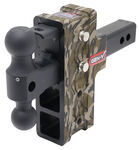 Gen-Y Adjustable 2-Ball Mount w/Stacked Receivers- 2" - 5" Drop- 2" Offset- 16K- Camo