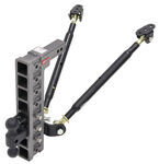 Gen-Y Adjustable 2-Ball Mount w/ Stacked Receivers - 2" Hitch - 17-1/2" Drop - 16K