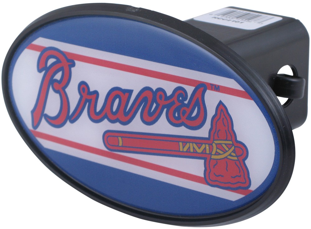 Atlanta Braves 2" MLB Trailer Hitch Receiver Cover - ABS Plastic Great Atlanta Braves Trailer Hitch Cover