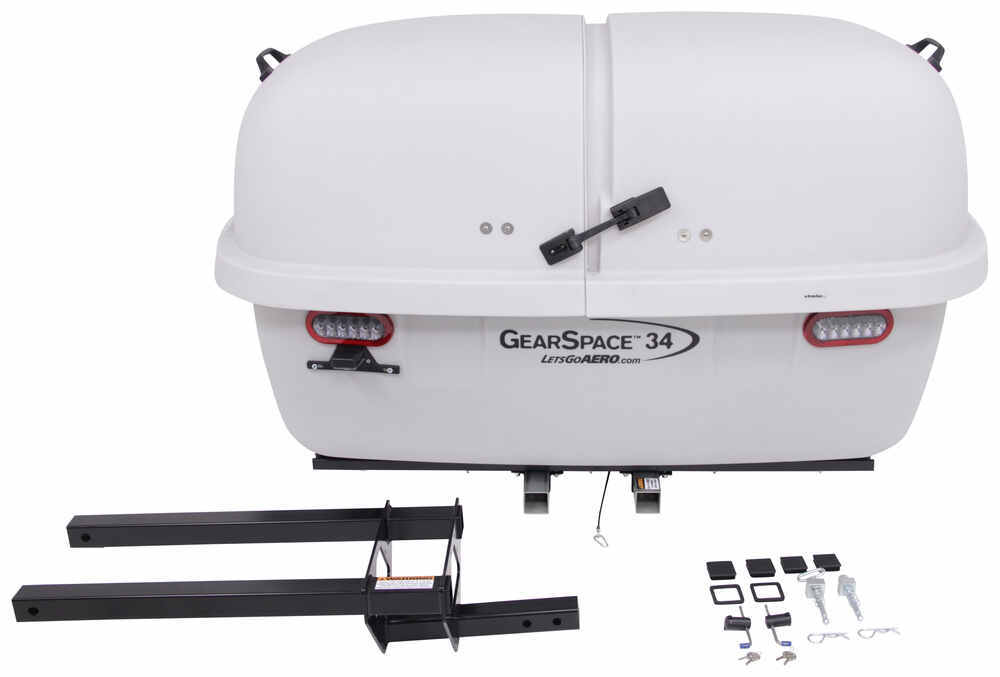 GearSpace 34 Enclosed Cargo Carrier for 2" Hitch Slide Out 34 cu ft