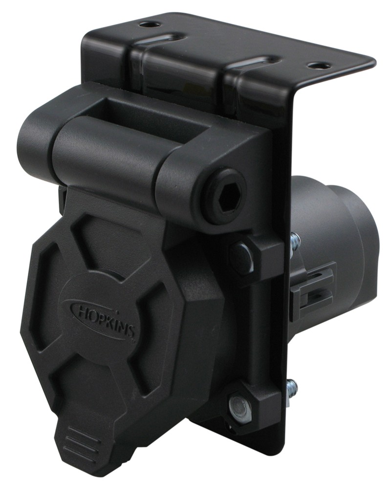 Hopkins Endurance 7-Way Trailer Connector Socket - Vehicle End - Ergonomic Design Hopkins Wiring HM48480