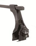 Inno Square Bar Roof Rack for Rain Gutters - Black - Steel - Qty 2