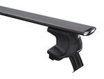 Inno Aero Roof Rack for Naked Roofs - Aluminum - Black - Qty 2