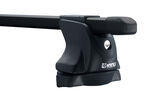 Inno Square Bar Roof Rack for Fixed Mounting Points, Tracks, and Flush Rails - Steel - Black - Qty 2