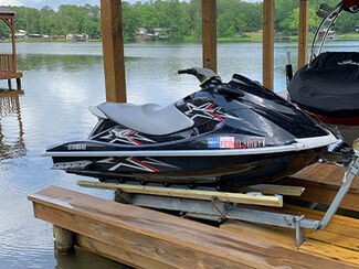 Power Sonic Lithium Ion battery for jet skis. Black outer casing. 