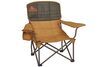 Kelty light and dark brown Lowdown camp chair.