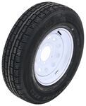 Kenda Karrier KR53 ST225/75R15 Radial Trailer Tire with 15" White Mod Wheel - 6 on 5-1/2