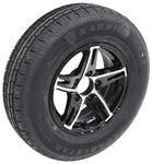 Kenda Karrier KR53 ST205/75R14 Radial Tire with 14" Black Machined Aluminum Wheel - 5 on 4-1/2