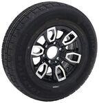 Kenda Karrier KR53 ST225/75R15 Radial Trailer Tire with 15" Black Aluminum Wheel - 6 on 5-1/2
