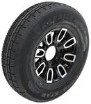 Kenda Karrier KR53 ST235/80R16 Radial Trailer Tire with 16" Black Aluminum Wheel - 8 on 6-1/2